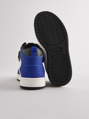 Blue Elastic Lace High Top Trainers - Image 3 of 5