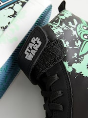 Black Star Wars Elastic Lace High Top Trainers - Image 7 of 7