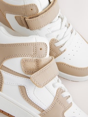 Neutral Elastic Lace High Top Trainers - Image 5 of 6