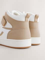 Neutral Elastic Lace High Top Trainers - Image 6 of 6