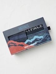 FatFace Navy Multi Socks and Boxers Set - Image 2 of 2