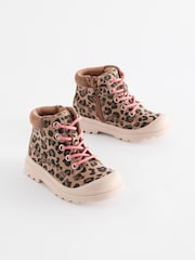 Animal Print Chunky Boots - Image 1 of 6