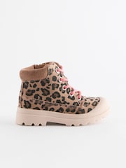 Animal Print Chunky Boots - Image 2 of 6