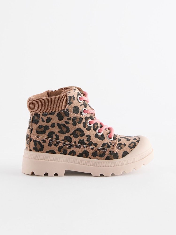 Animal Print Chunky Boots - Image 2 of 6