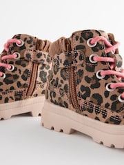 Animal Print Chunky Boots - Image 5 of 6