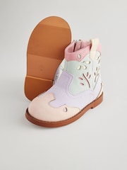 Multi Pastel Western Boots - Image 3 of 7