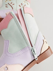 Multi Pastel Western Boots - Image 7 of 7