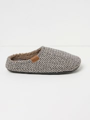 FatFace Oatmeal Jamieson Slippers - Image 1 of 3