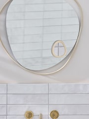 Natural 10x Magnifying Pebble Suction Mirror - Image 2 of 5