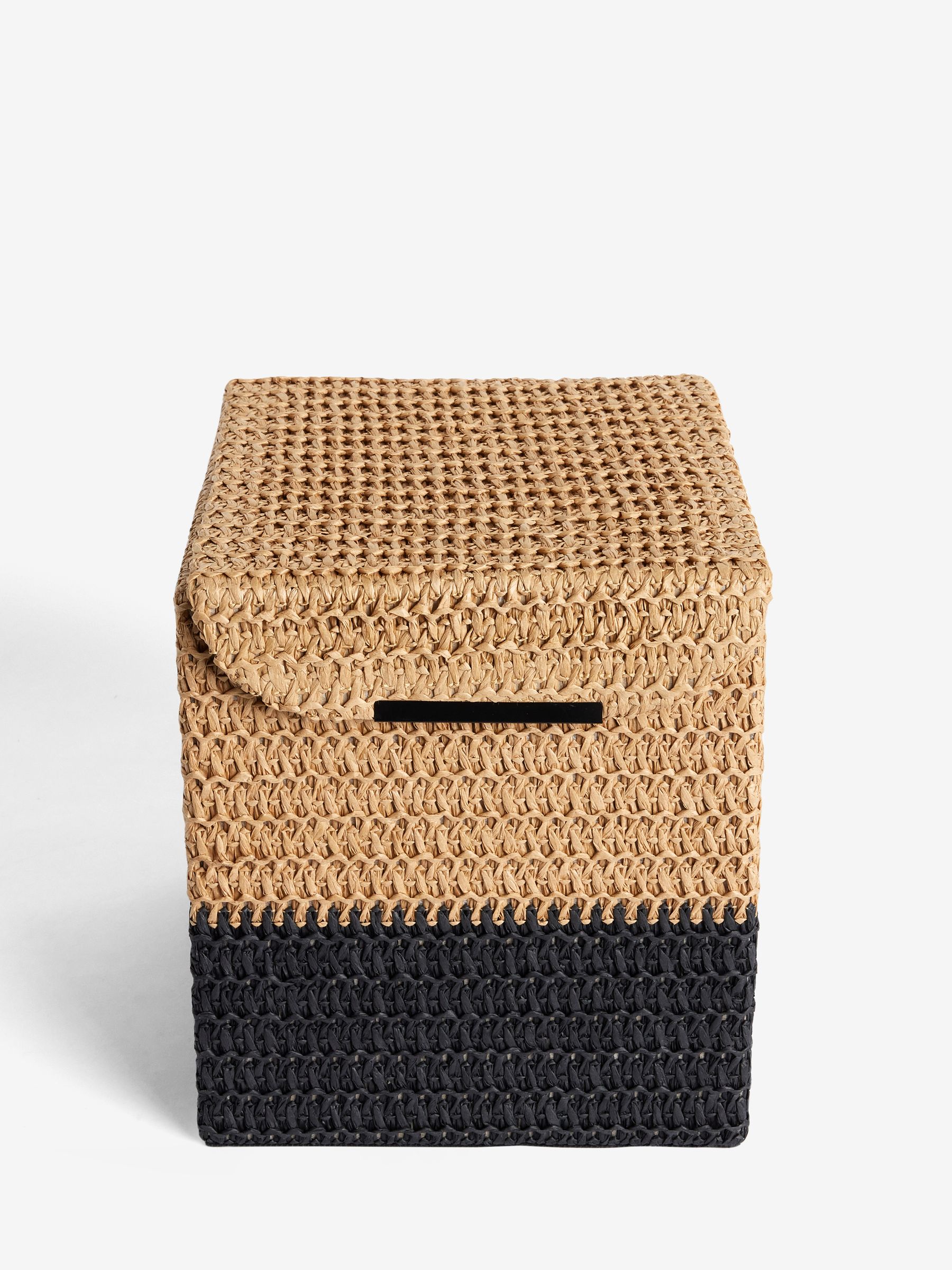 Buy Natural Bronx Woven Lid Bin from Next China