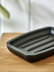 Black Moderna Soft Touch Soap Dish - Image 3 of 6