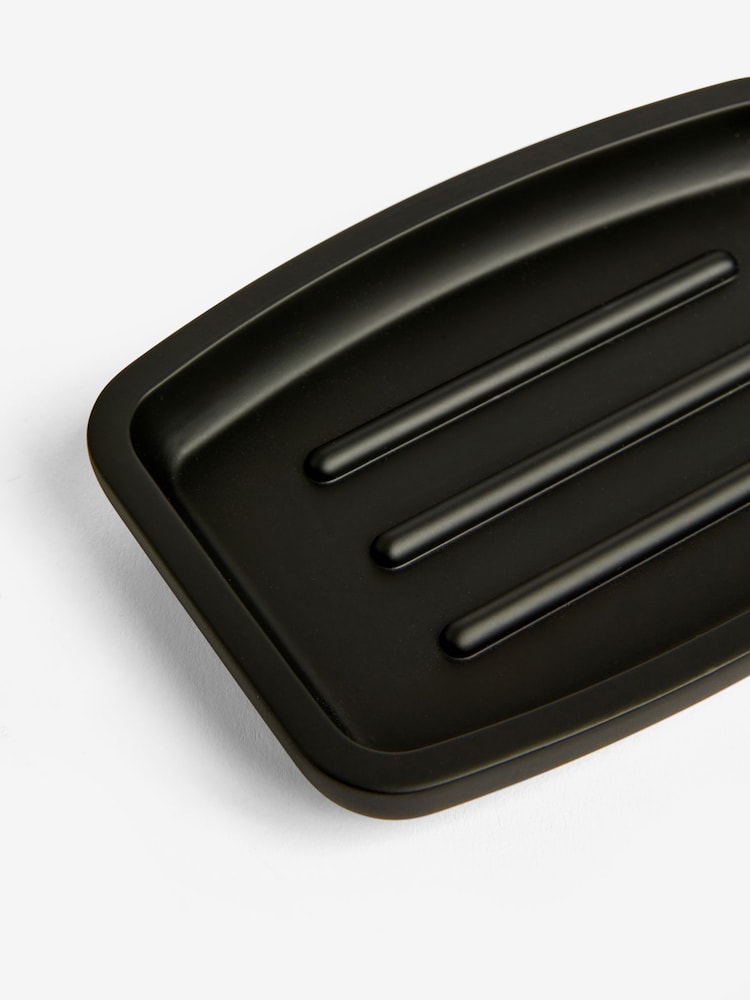 Black Moderna Soft Touch Soap Dish - Image 6 of 6