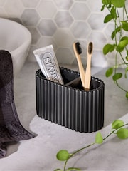 Black Rib Toothbrush Holder - Image 1 of 3