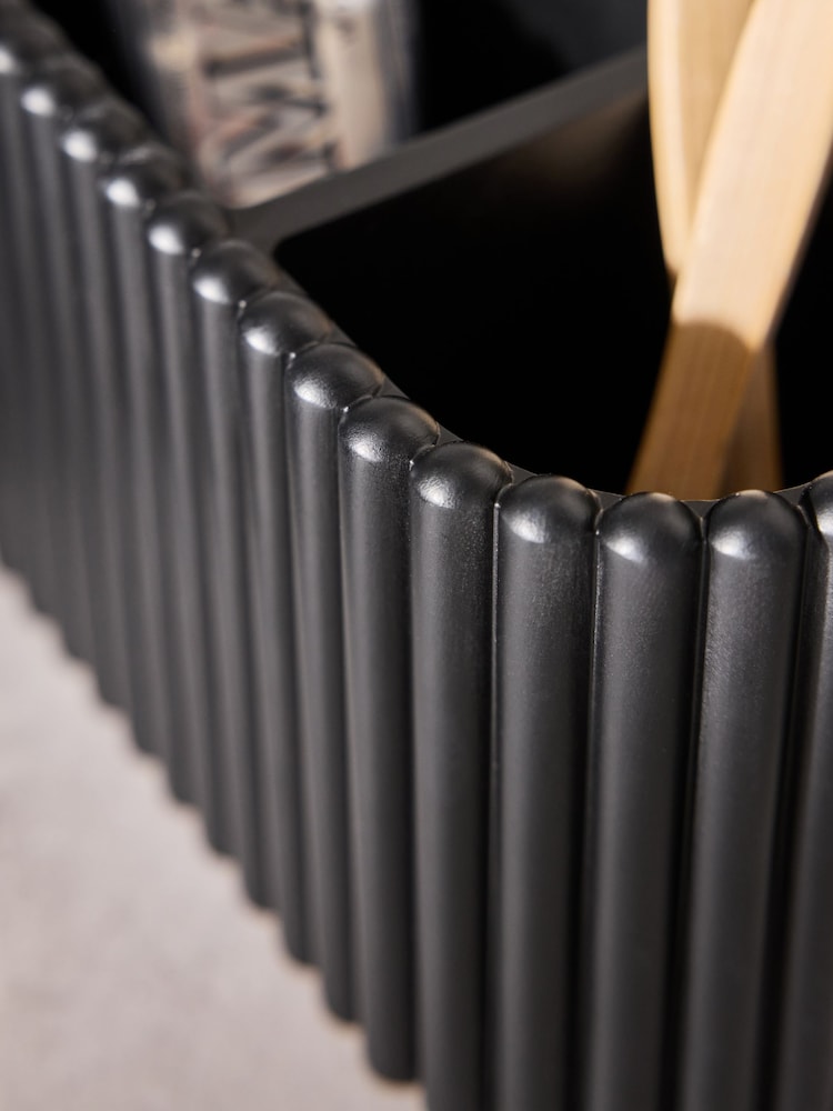 Black Rib Toothbrush Holder - Image 2 of 3