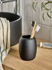 Black Moderna Soft Touch Single Toothbrush Tidy - Image 1 of 4