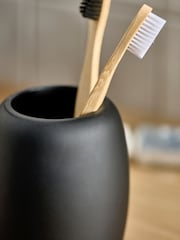 Black Moderna Soft Touch Single Toothbrush Tidy - Image 3 of 4