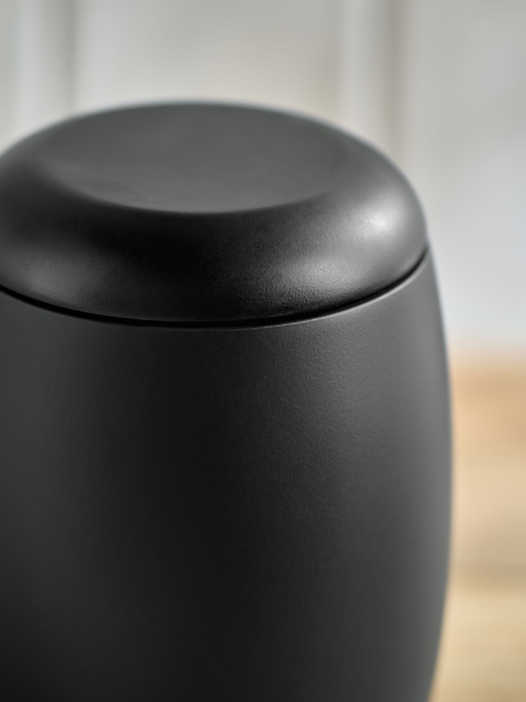 Black Moderna Soft Touch Storage Jar - Image 3 of 6