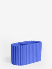 Cobalt Blue Rib Toothbrush Holder - Image 3 of 3