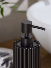 Black Rib Soap Dispenser - Image 2 of 3