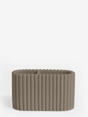 Taupe Rib Toothbrush Holder - Image 2 of 3
