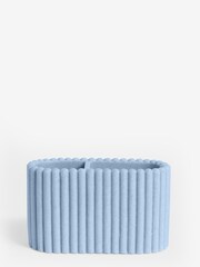 Slate Blue Rib Toothbrush Holder - Image 3 of 3