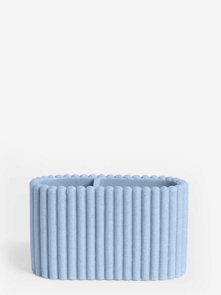 Slate Blue Rib Toothbrush Holder - Image 3 of 3