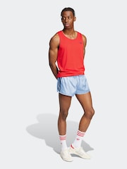 adidas Blue Adicolor 3-Stripes 2 Inch Swim Shorts - Image 3 of 6
