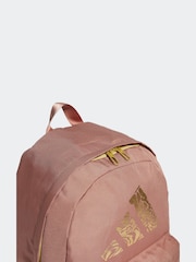 adidas Red Golden Metallic Logo Classic Backpack - Image 4 of 5