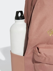 adidas Red Golden Metallic Logo Classic Backpack - Image 5 of 5