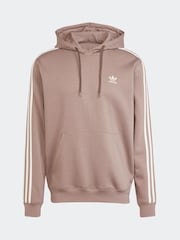 adidas Originals Brown Adicolor Classics 3-Stripes Hoodie - Image 1 of 1