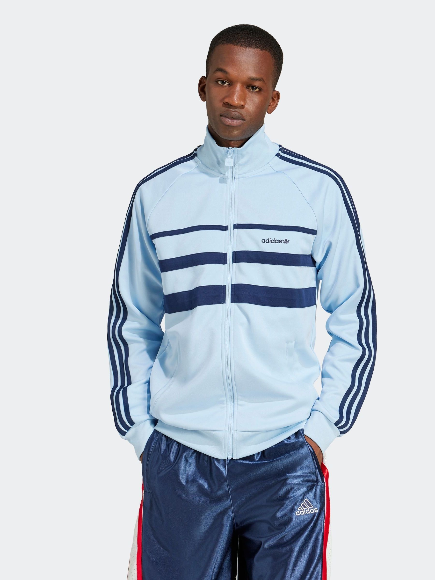 adidas originals SPORTY TRACK TOP ブルーL adidas originals SPORTY TRACK TOP ブルーL - Topsファッション