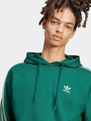 adidas Originals Green Adicolor Classics 3-Stripes Hoodie - Image 4 of 6