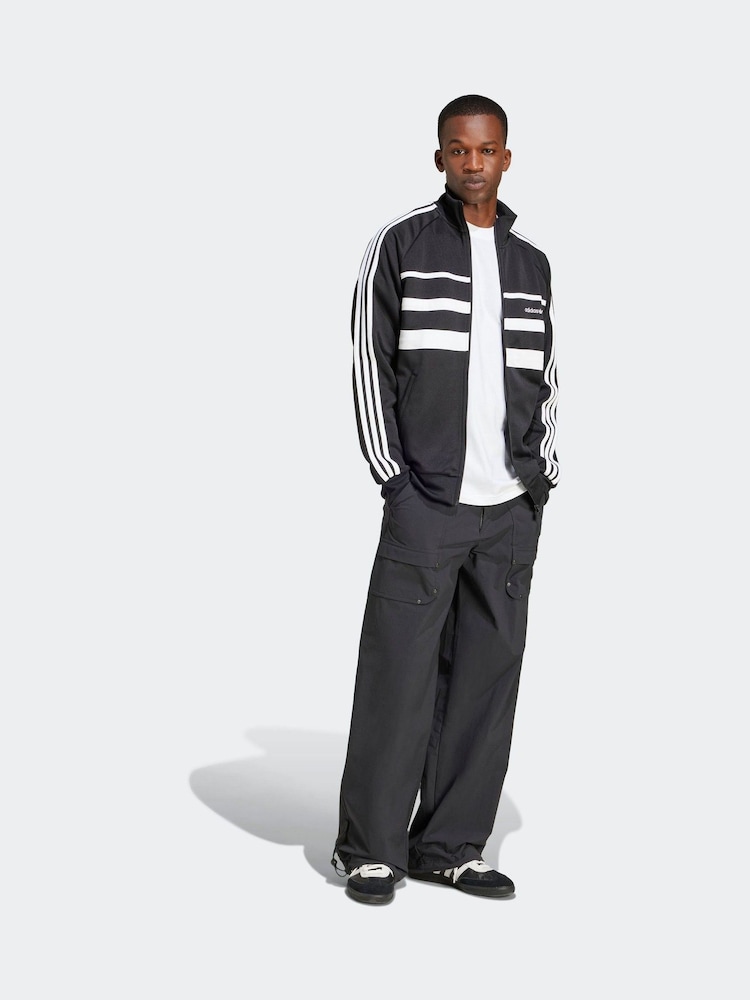 adidas Originals Black Grey The First Track Jackets - Image 3 of 8