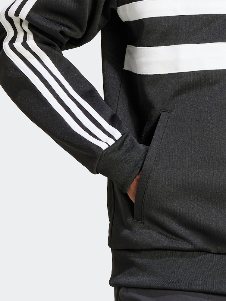 adidas Originals Black Grey The First Track Jackets - Image 5 of 8