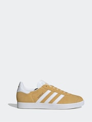 adidas Originals Pale Yellow Gazelle Trainers - Image 1 of 9