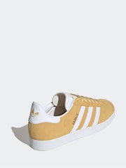 adidas Originals Pale Yellow Gazelle Trainers - Image 4 of 9
