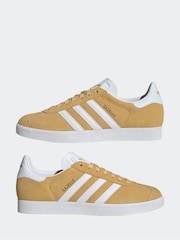 adidas Originals Pale Yellow Gazelle Trainers - Image 5 of 9