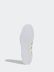 adidas Originals Pale Yellow Gazelle Trainers - Image 6 of 9