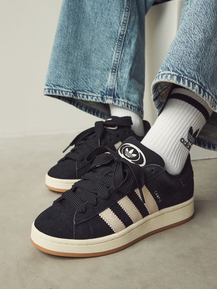adidas Originals Black Campus 00s Trainers - Image 1 of 12