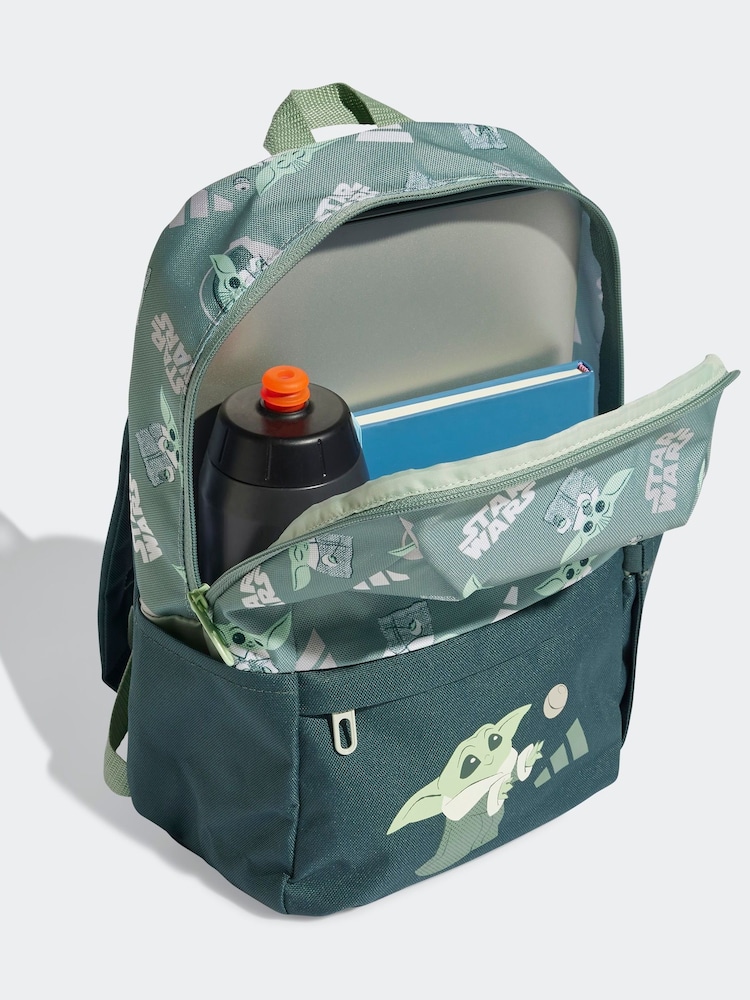adidas Green Star Wars The Mandalorian Little Kids Backpack - Image 3 of 5
