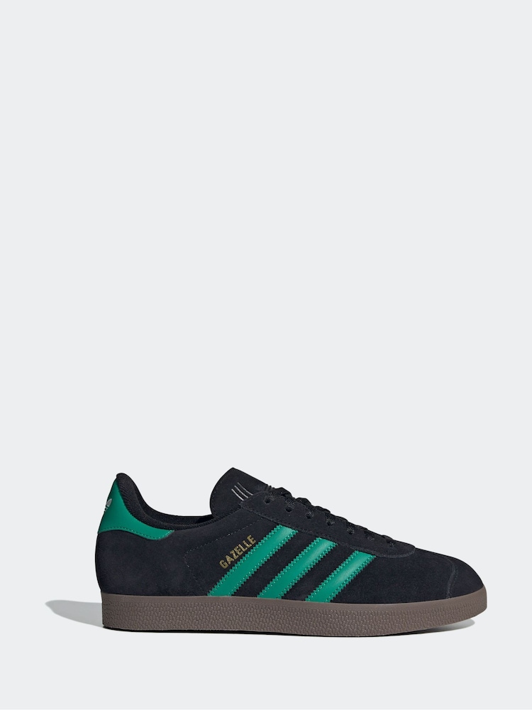 adidas Originals Black Gazelle Trainers - Image 1 of 9