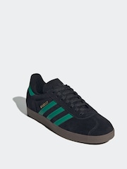 adidas Originals Black Gazelle Trainers - Image 3 of 9