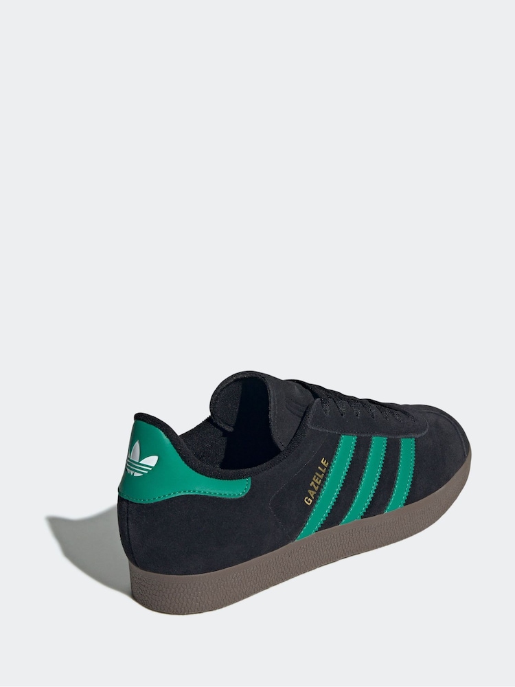 adidas Originals Black Gazelle Trainers - Image 4 of 9