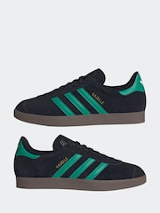 adidas Originals Black Gazelle Trainers - Image 5 of 9