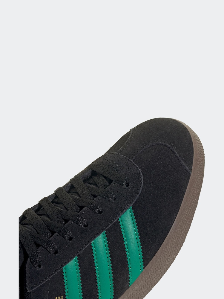 adidas Originals Black Gazelle Trainers - Image 8 of 9