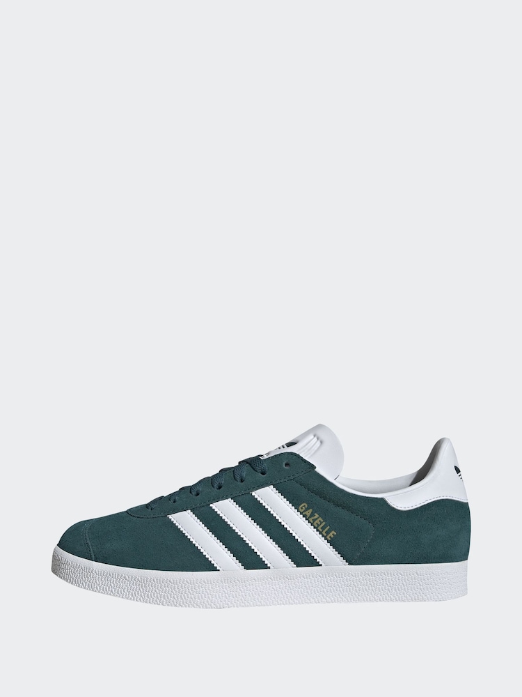 adidas Originals Teal Gazelle Trainers - Image 2 of 10