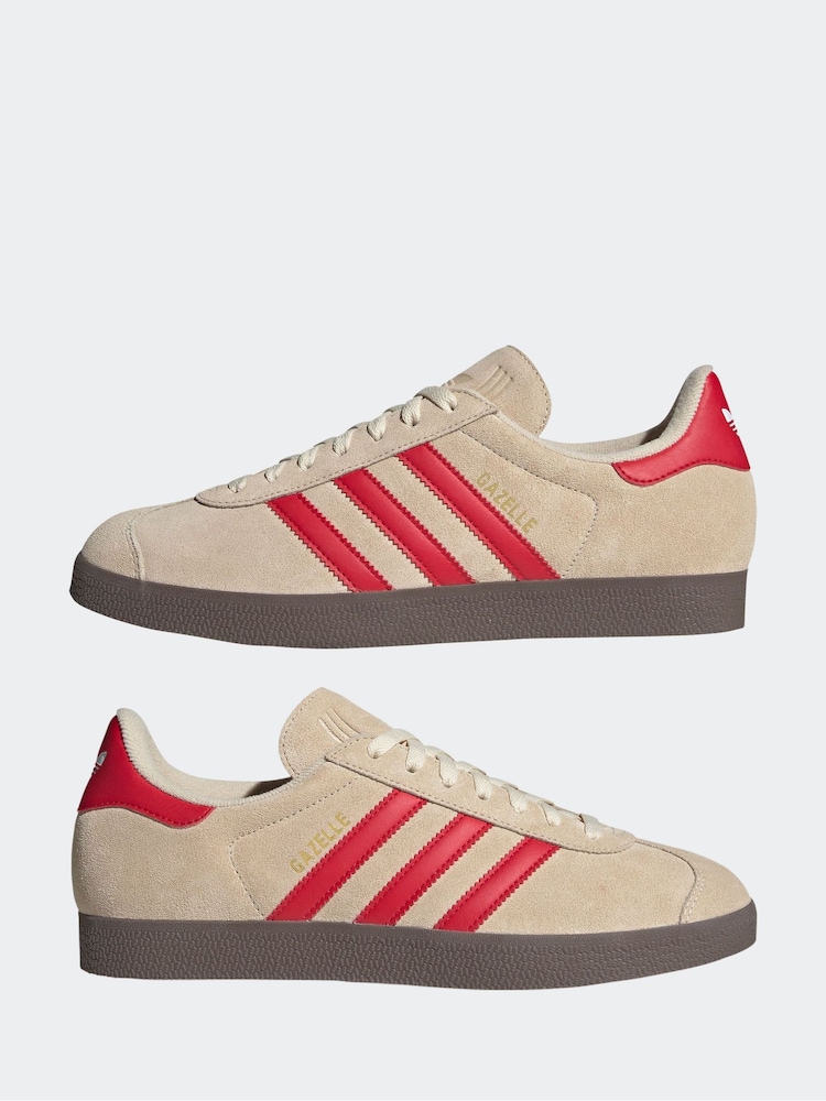 adidas Originals Brown Gazelle Trainers - Image 6 of 10