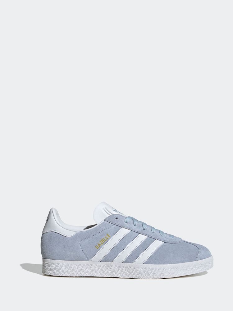 adidas Originals Blue Gazelle Trainers - Image 1 of 10