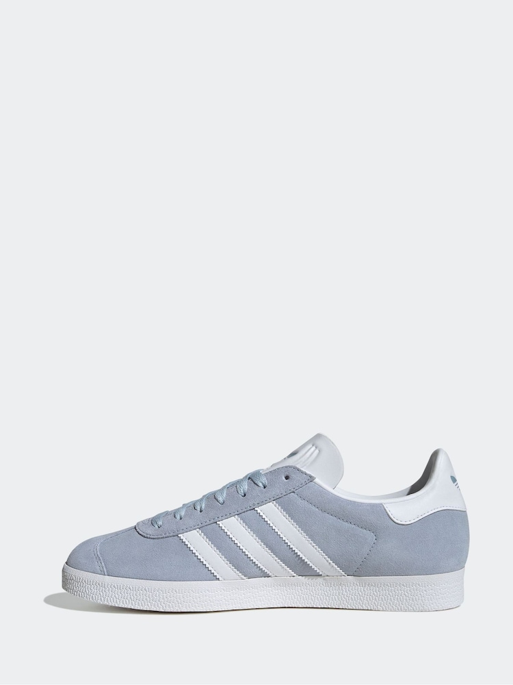 adidas Originals Blue Gazelle Trainers - Image 2 of 10