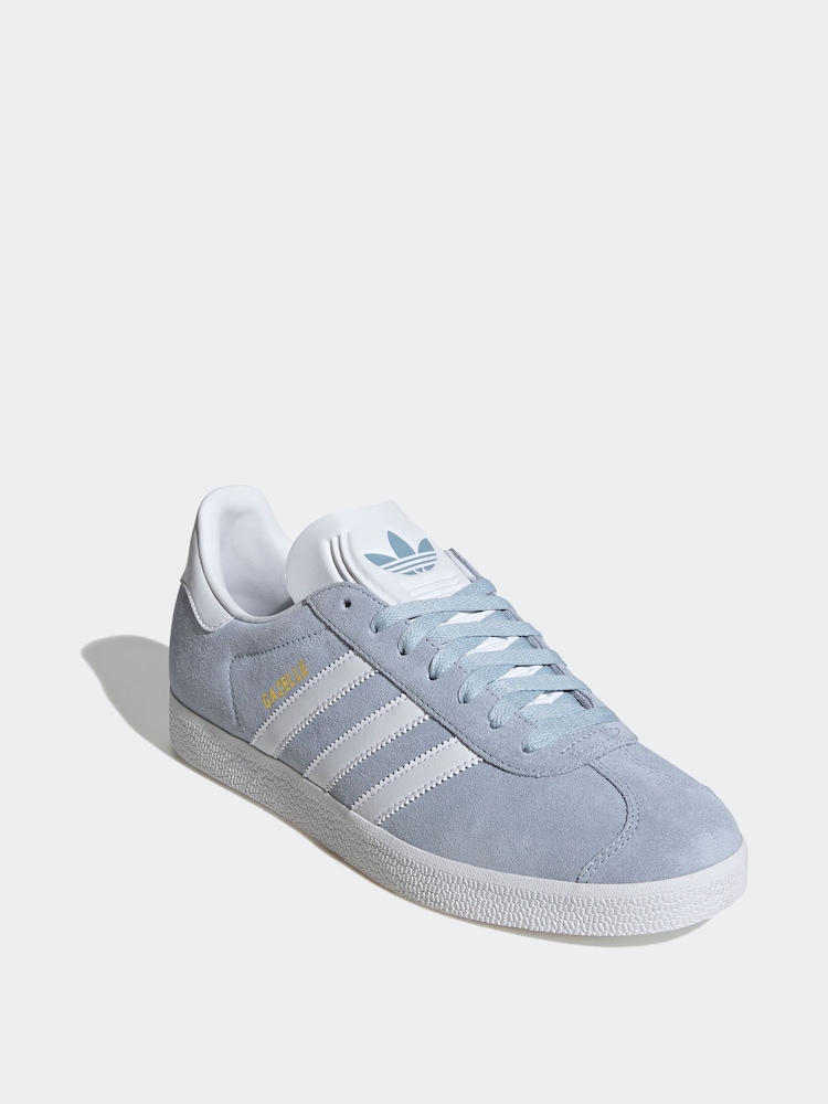 adidas Originals Blue Gazelle Trainers - Image 3 of 10